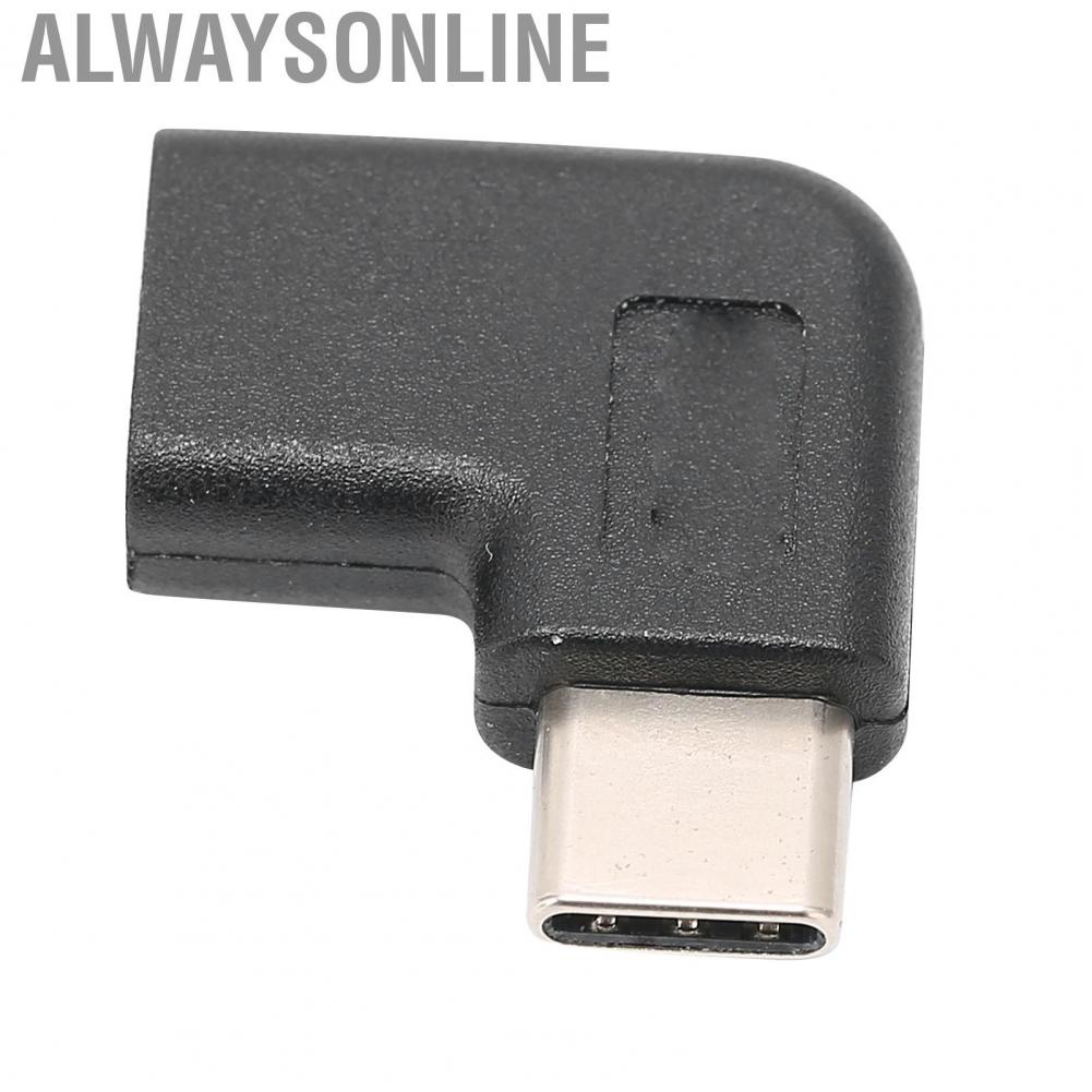 Alwaysonline Type C Male To Female Adapter  Data Sync PVC Reversible Portable Extension for Smartphones Laptops