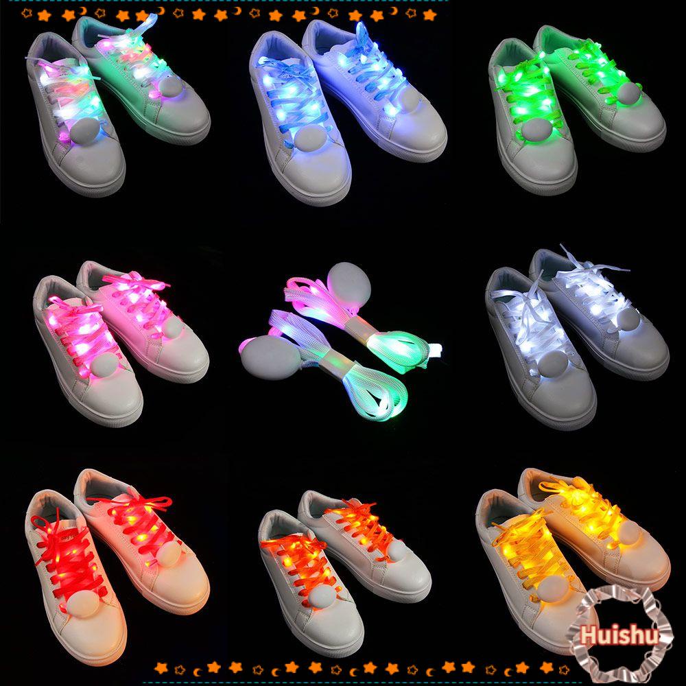 Dây Giày Phát Sáng Nhiều Màu Sắc Dùng Khi Chạy Bộ Ban Đêm