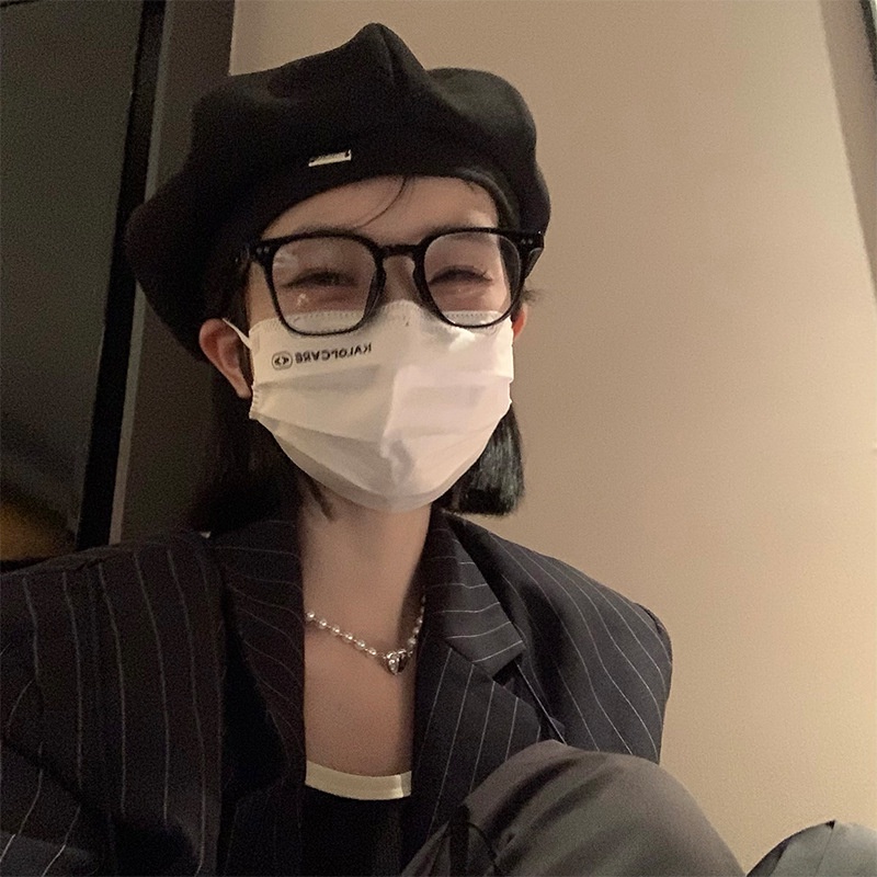 Mũ Beret Màu Đen Phong Cách Nhật Bản Thời Trang Thu Đông Cho Nữ