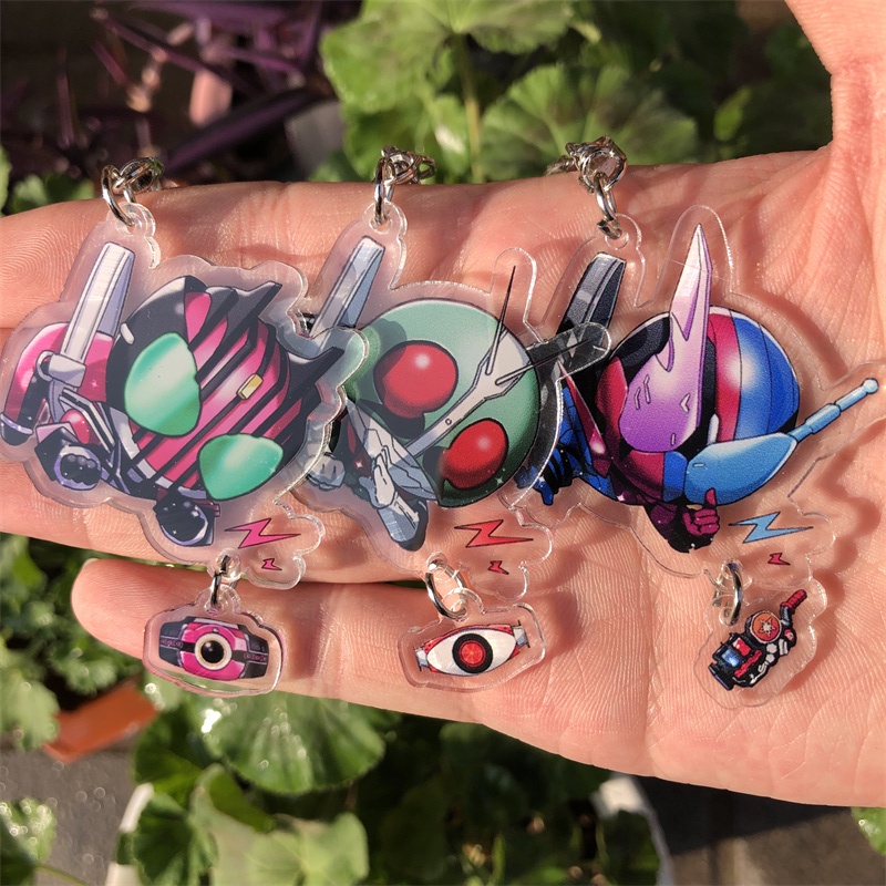 Móc Khóa Điện Thoại / Chìa Khóa / Túi Xách In Hình Nhân Vật Kamen Rider Anime Nhật Bản Kuga Den-O Dành Cho Nam Và Nữ