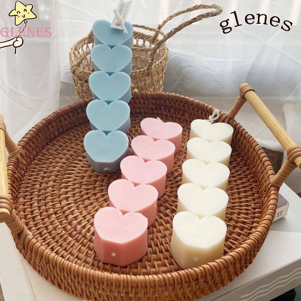 Khuôn Làm Nến Hình Trái Tim 3D Trang Trí Nhà Cửa DIY
