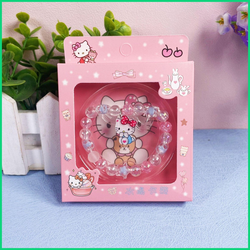 Hộp Đựng Trang Sức Hạt Pha Lê Sanrio Hoạt Hình Dễ Thương Cho Bé Gái jiwvn