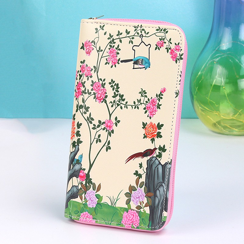 Ví Da Pu Họa Tiết Hoạt Hình Đáng Yêu Thời Trang Cho Nữ b7w