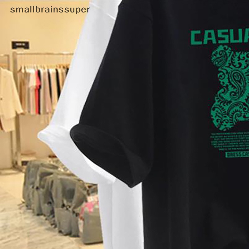 Áo Thun Ngắn Tay Cổ Tròn Dáng Rộng In Hình Gấu Hoạt Hình Thời Trang Mùa Hè Giản Dị Dành Cho Nữ SBS