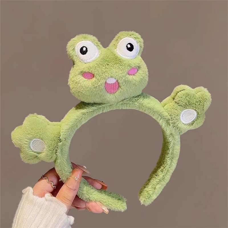 Băng đô cài tóc rửa mặt Hình Ếch Hoạt Hình Dễ Thương CHLINS