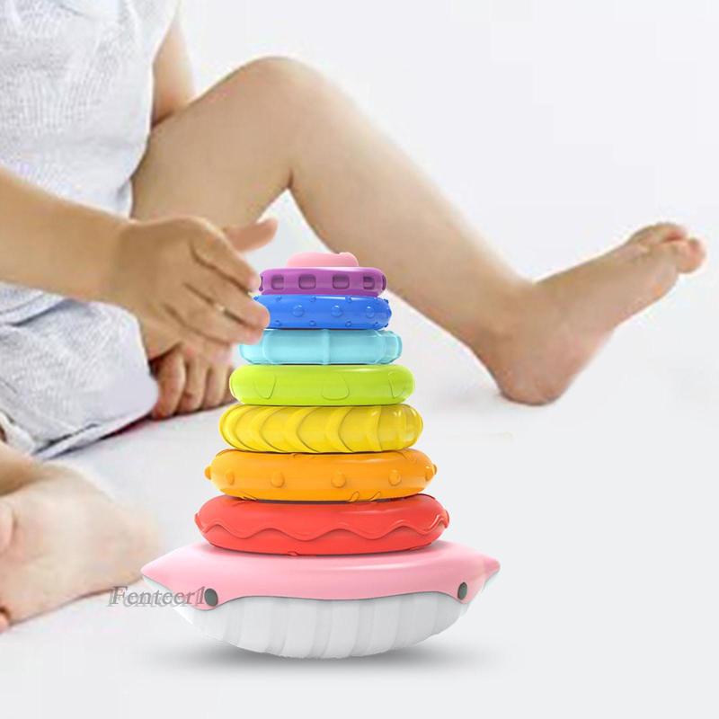 [Fenteer1] Đồ Chơi Khối Xếp Chồng Cảm Giác Thích Hợp Làm Quà Tặng Cho Bé Trai