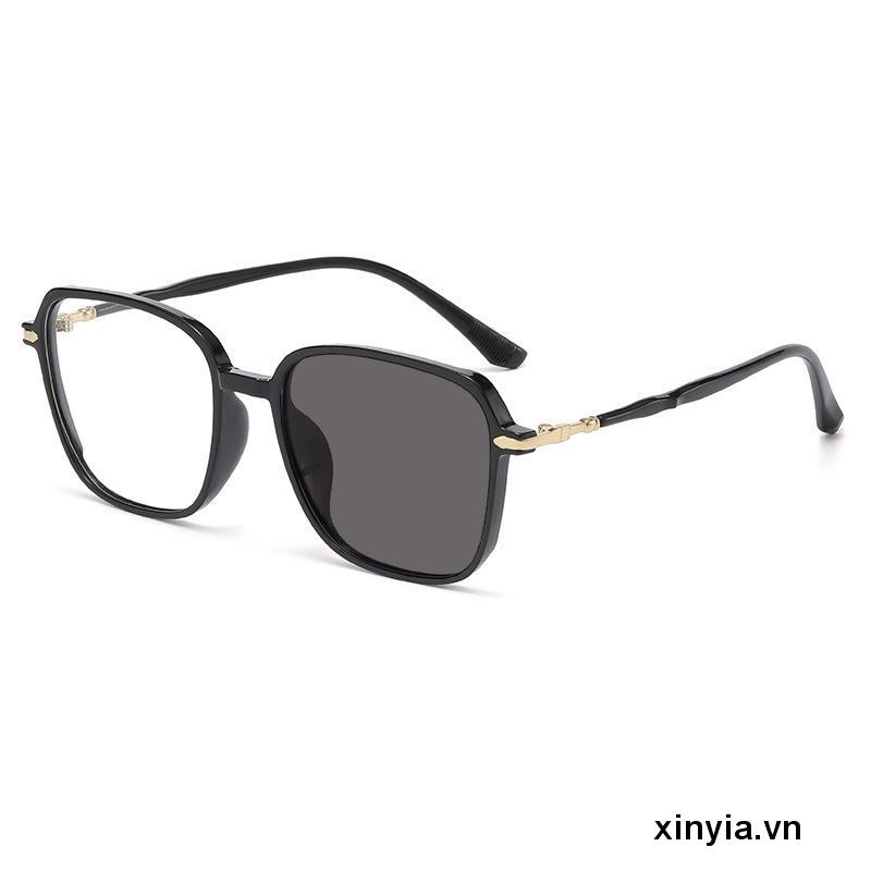 Kính Mát Gọng Vuông Lớn Chống Ánh Sáng Xanh Phong Cách Vintage Thời Trang Cho Nam Nữ