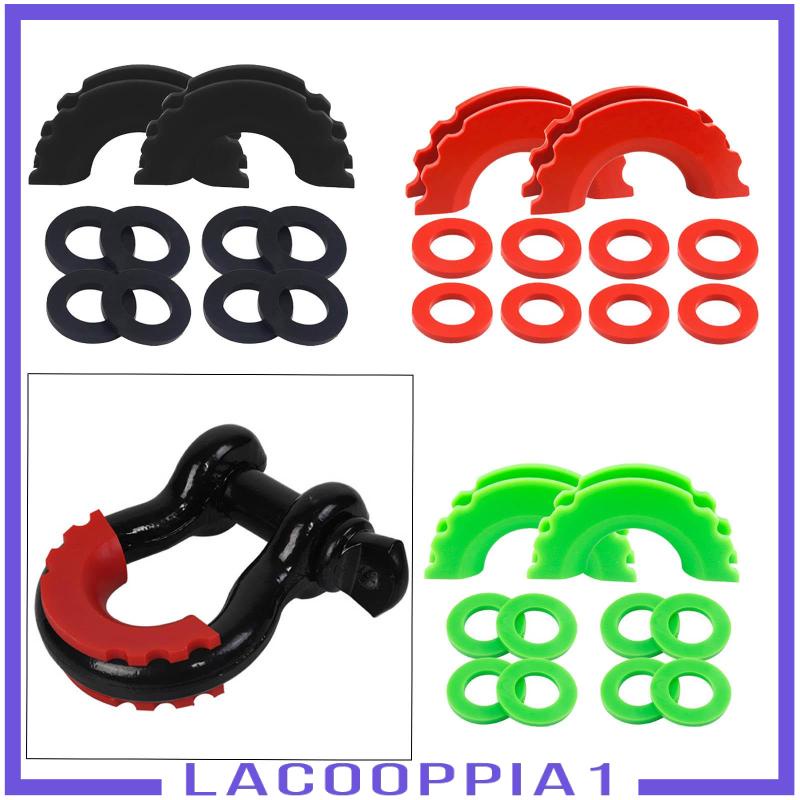 [Lacooppia1] Móc Chữ D Bằng Cao Su Màu Đen Bảo Vệ Móc Kéo