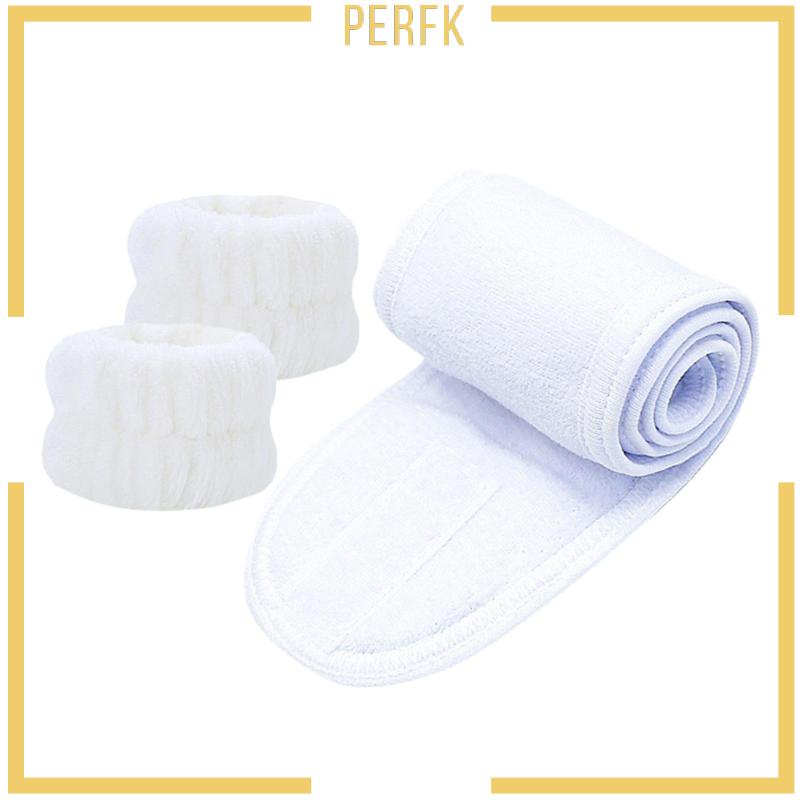 Bộ 3 Băng Đô Rửa Mặt / Cổ Tay / Khăn Tắm