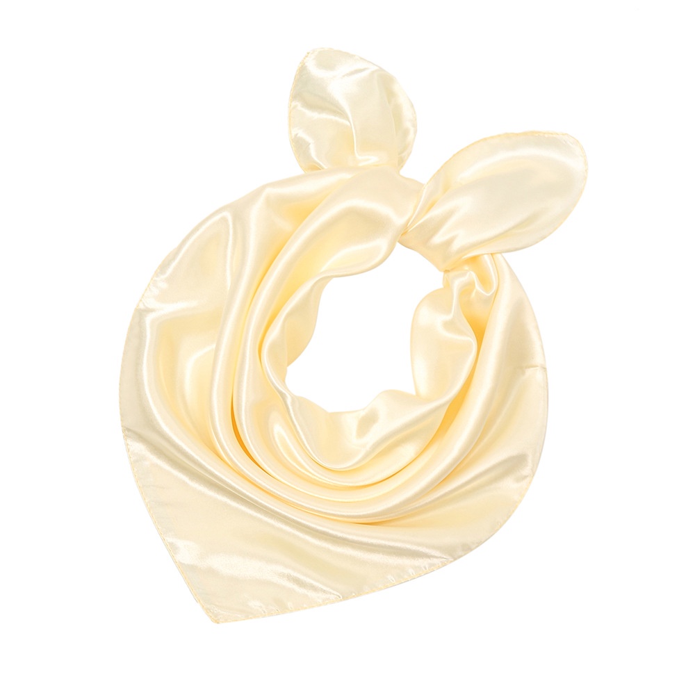 Khăn Lụa Satin Vuông 60x60cm Thắt Nơ Xinh Xắn Đa Dụng