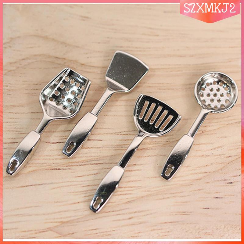 Set 4 Dụng Cụ Nấu Ăn Mini Trang Trí Nhà Búp Bê