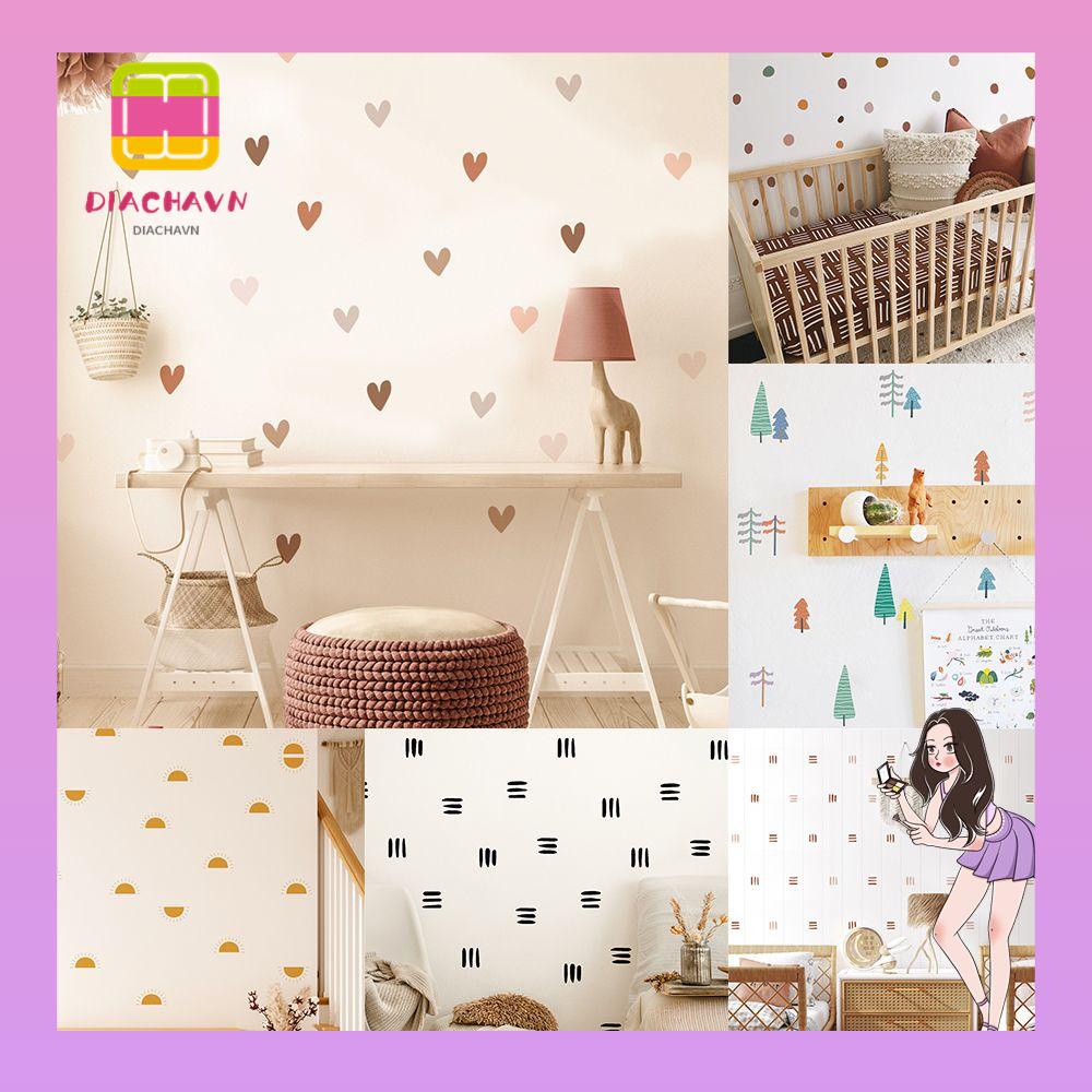 Phụ Kiện Trang Trí Phòng Bé Họa Tiết Chấm Bi Phong Cách Boho Sáng Tạo