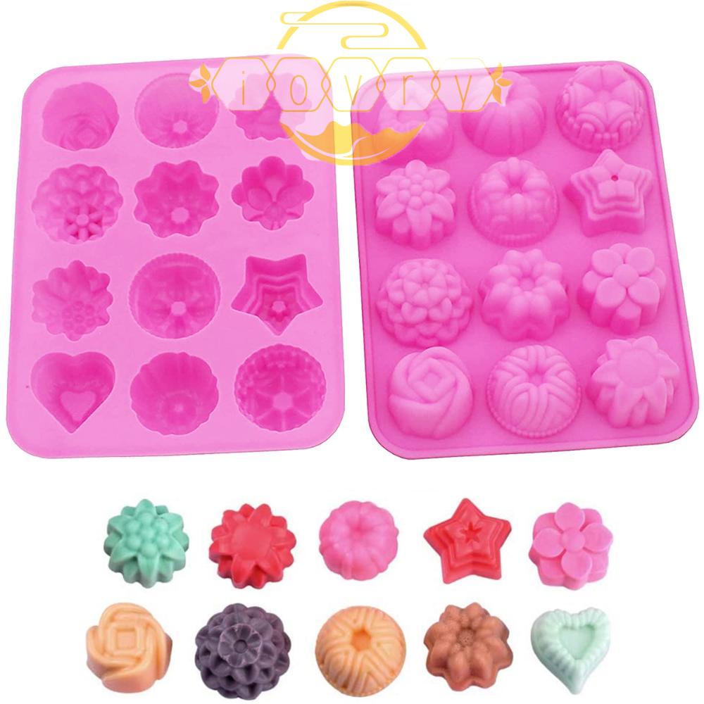 Khuôn Silicone Làm Nến / Bánh Mousse Hình Bông Hoa