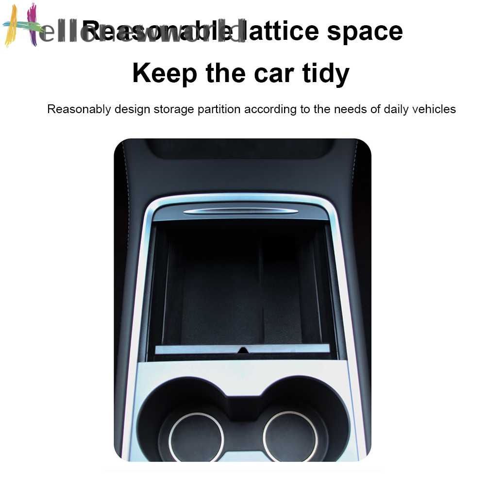 Hộp Đựng Vật Dụng Hai Tầng Chống Sốc Chống Trượt Cho Tesla Model 3 / Y