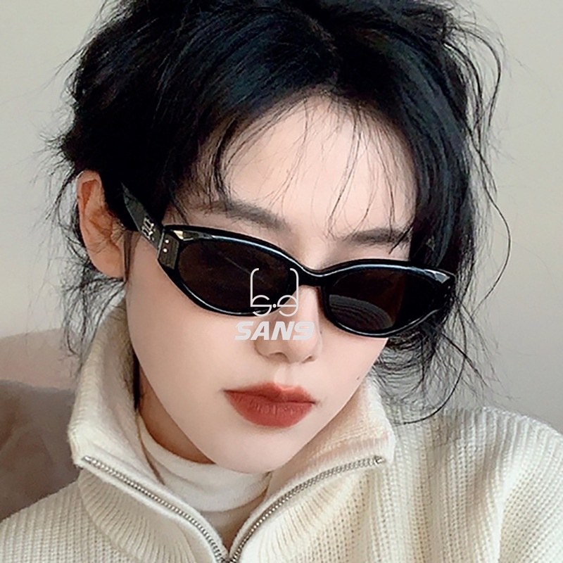 Kính Mát Mắt Mèo Gọng Kim Loại San9 Phong Cách Vintage