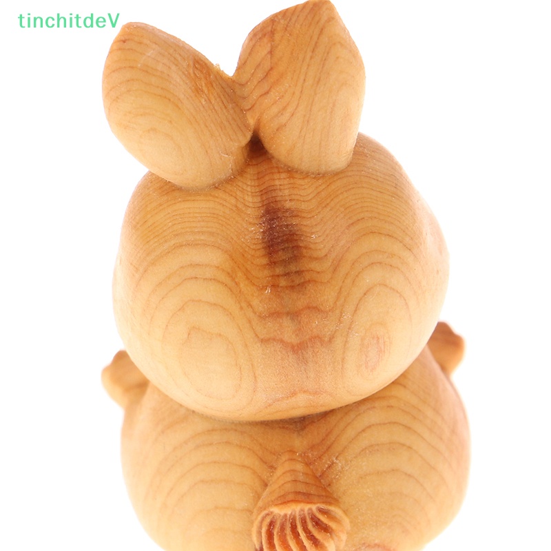 [TinchitdeV] Mặt Trang Trí Xe Hơi / Túi Xách Mini Khắc Hình Thỏ Tifu Bằng Gỗ Dễ Thương Làm Quà Tặng Cho Bé [Mới]