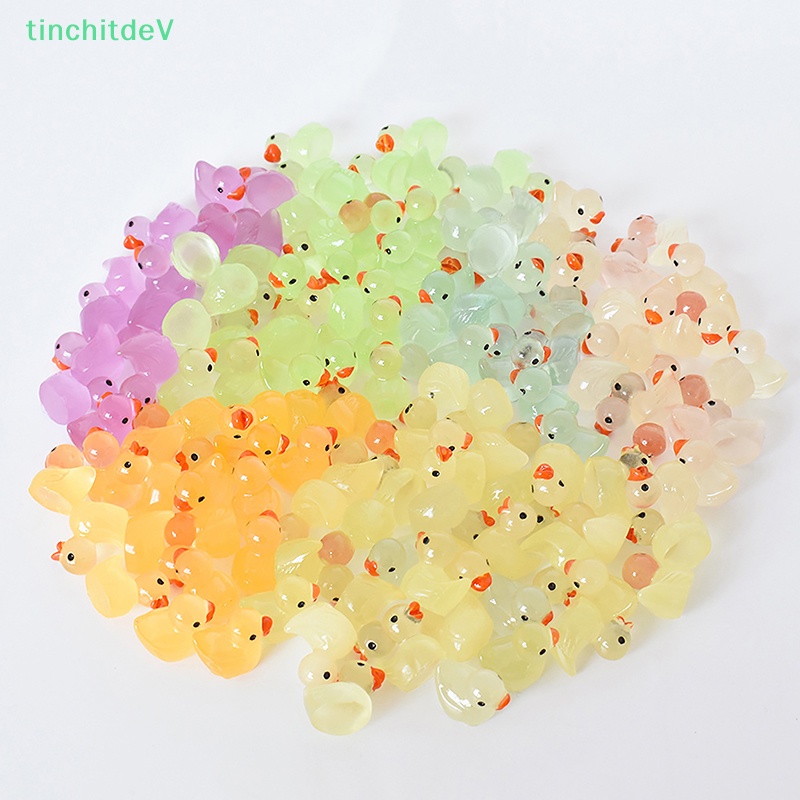 [TinchitdeV] Bộ 5 Chú Vịt Phát Quang Mini Trang Trí Tiểu Cảnh DIY Sáng Tạo