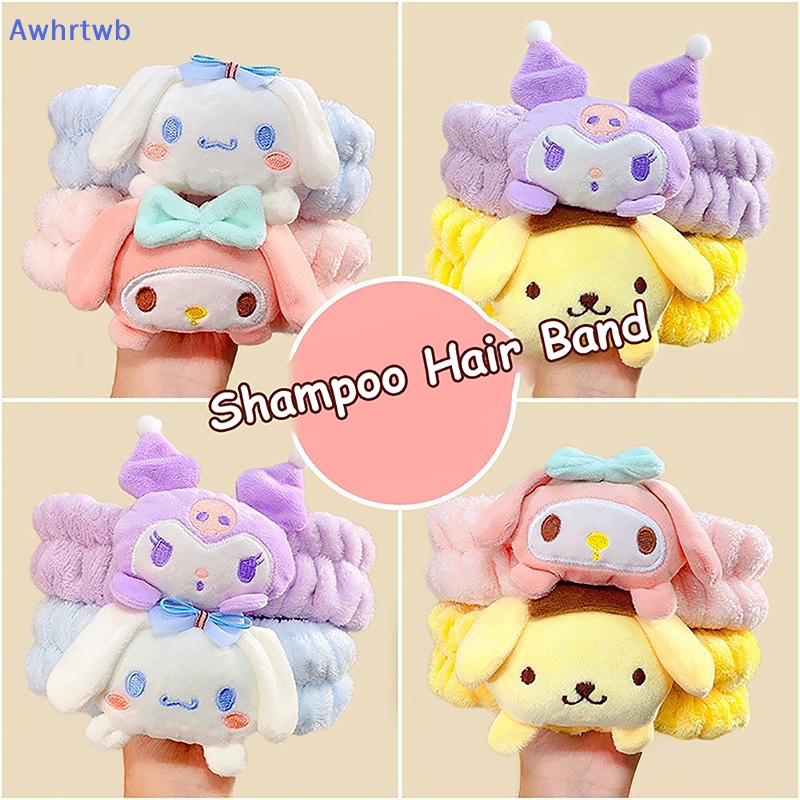 Dây Buộc Tóc Hình Cinnamoroll My Melody Kuromi Plushie Thắt Nơ Đáng Yêu Thời Trang Mới