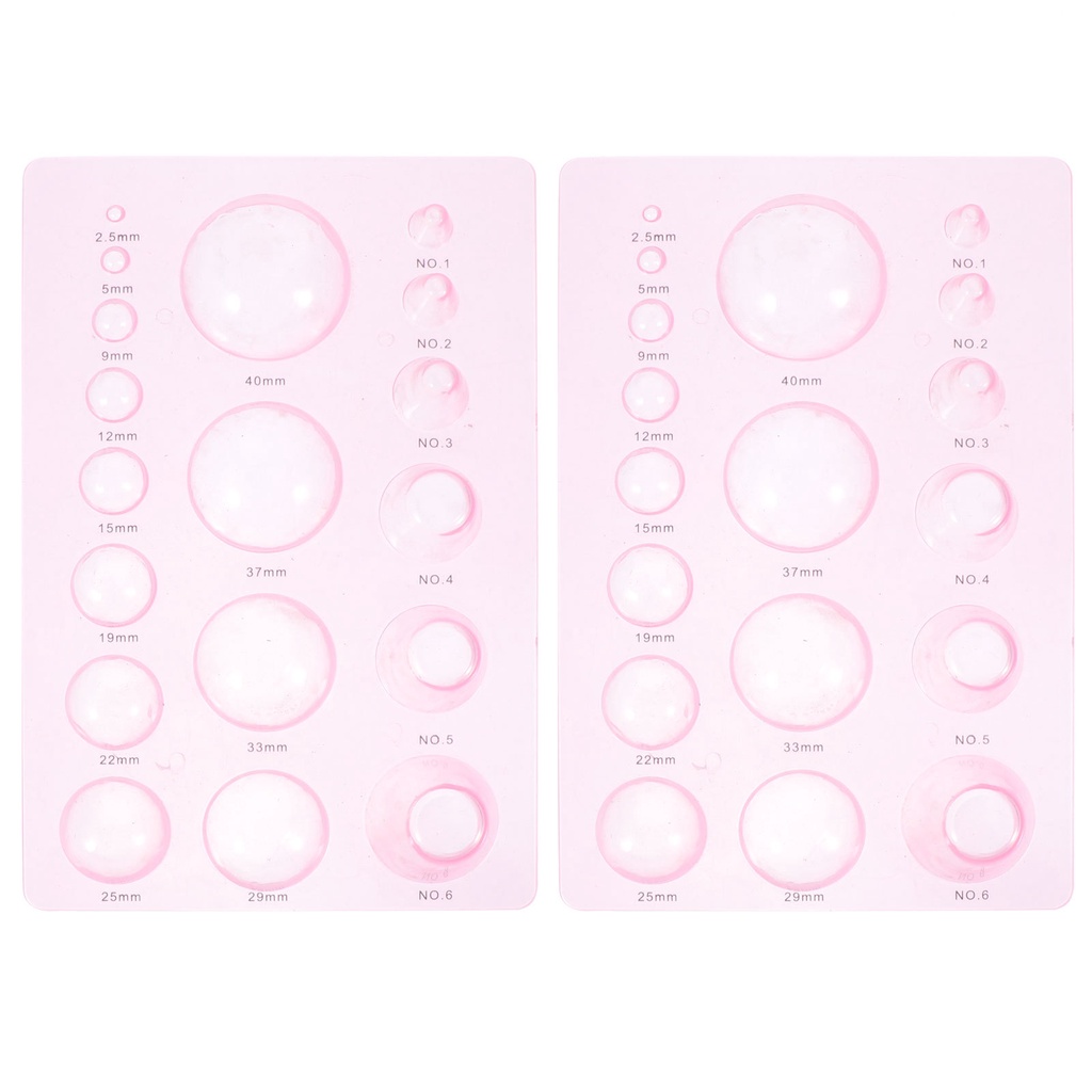 Set 2 Khuôn Nhựa Làm Giấy Quilling Mini