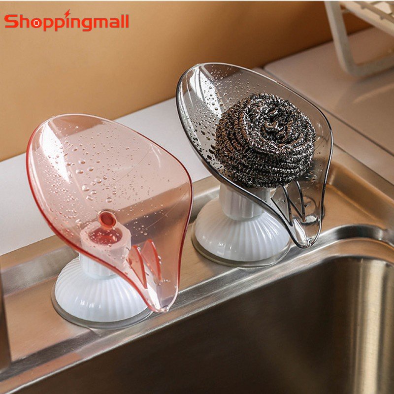 Giá Đỡ Xà Phòng Gắn Tường Không Cần Đục Lỗ Hình Lá Cá Voi Sáng Tạo Có Giác Hút Cho Nhà Bếp Nhà Tắm