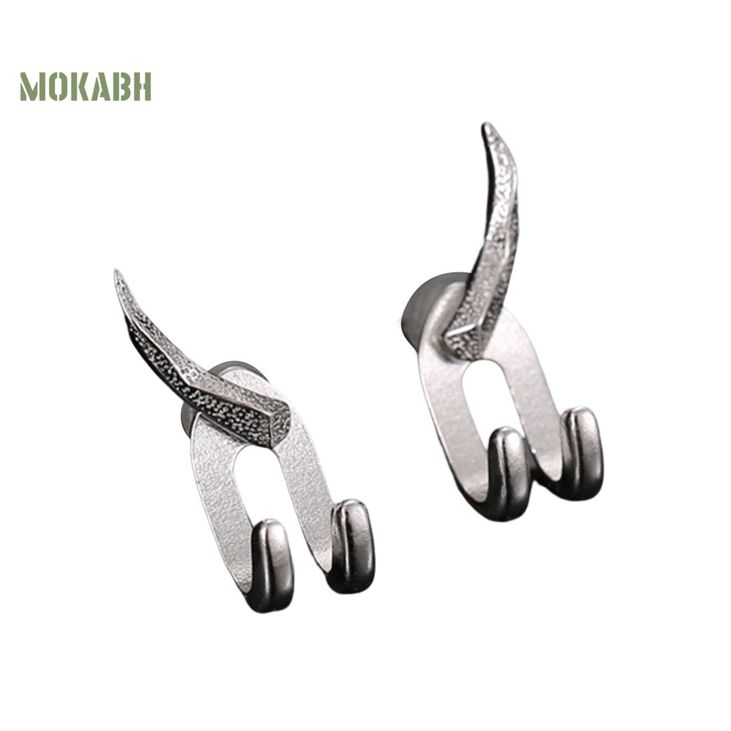 Bông Tai Dạng Móc 2 Móng Vuốt Đơn Giản Cá Tính Thời Trang Punk Hip Hop Có Thể Tháo Rời Làm Quà Tặng Cho Nam