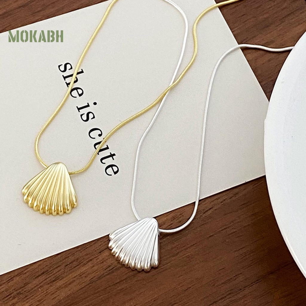 Vòng cổ Mặt Hình Vỏ Sò Tinh Tế Mạ Điện Thời Trang Công Sở