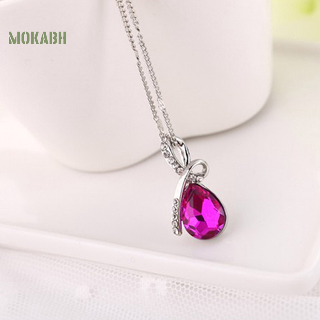 Vòng cổ Mặt Giọt Nước Hình Trái Tim Dễ Thương