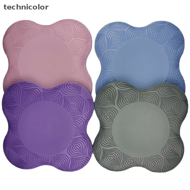 1 Đệm Bảo Vệ Đầu Gối Chống Trượt Màu Trơn Tiện Dụng Khi Tập Yoga