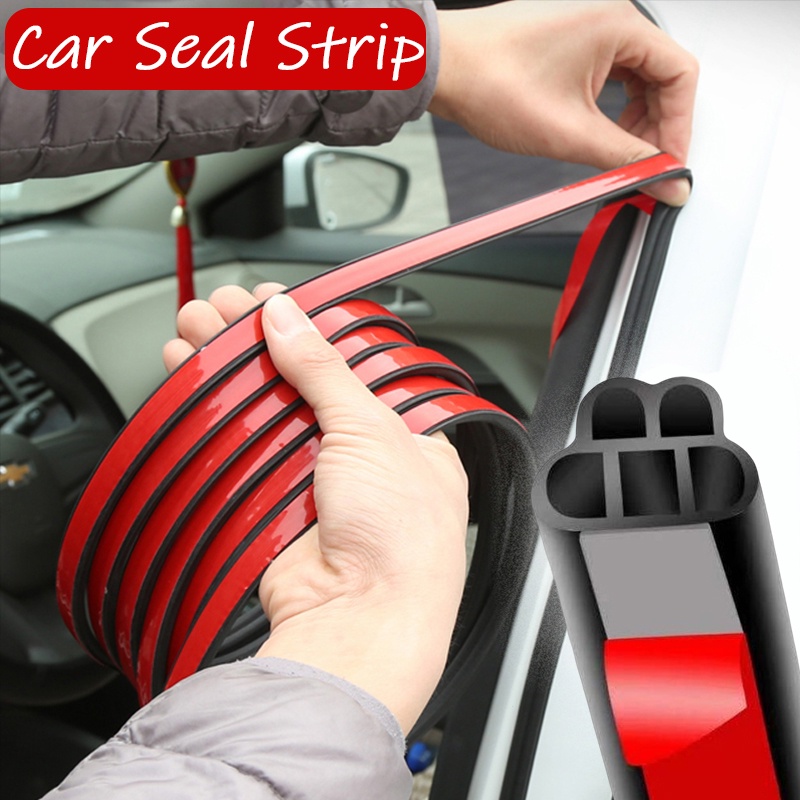 Cuộn Dây Dán Viền Cửa Sổ Xe Hơi Hai Lớp Dày Dặn 5M Cách Âm Chống Thấm Nước / Bụi Bẩn Tiện Dụng