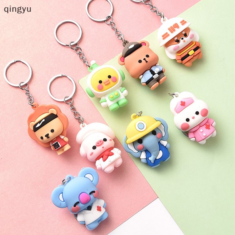 Móc Khóa Hình Búp Bê Hoạt Hình Bằng Nhựa Mềm Sáng Tạo