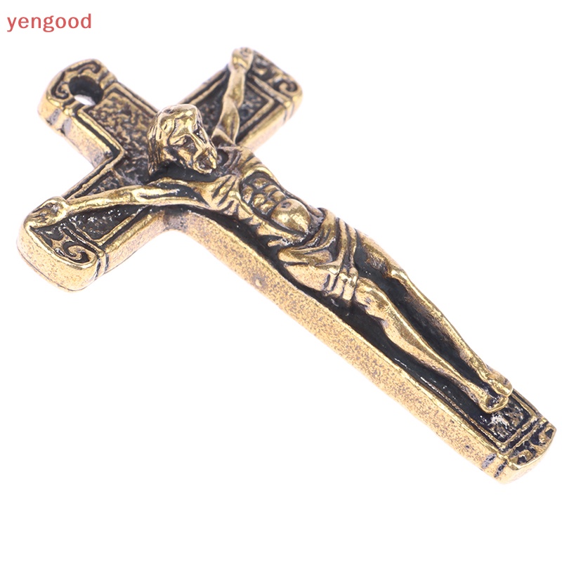 Móc Chìa Khóa Bằng Đồng Thau Hình Thánh Giá Thời Trang Dành Cho Nam