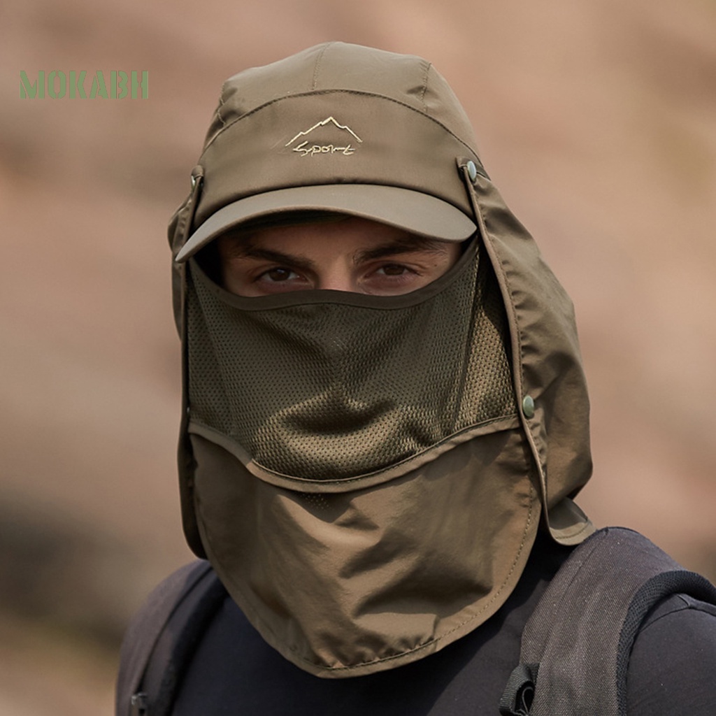 [Mok Abh] Mũ Lưỡi Trai Có Vòng Khóa Nhanh Khô Chống Gió Dùng Trong Nhà