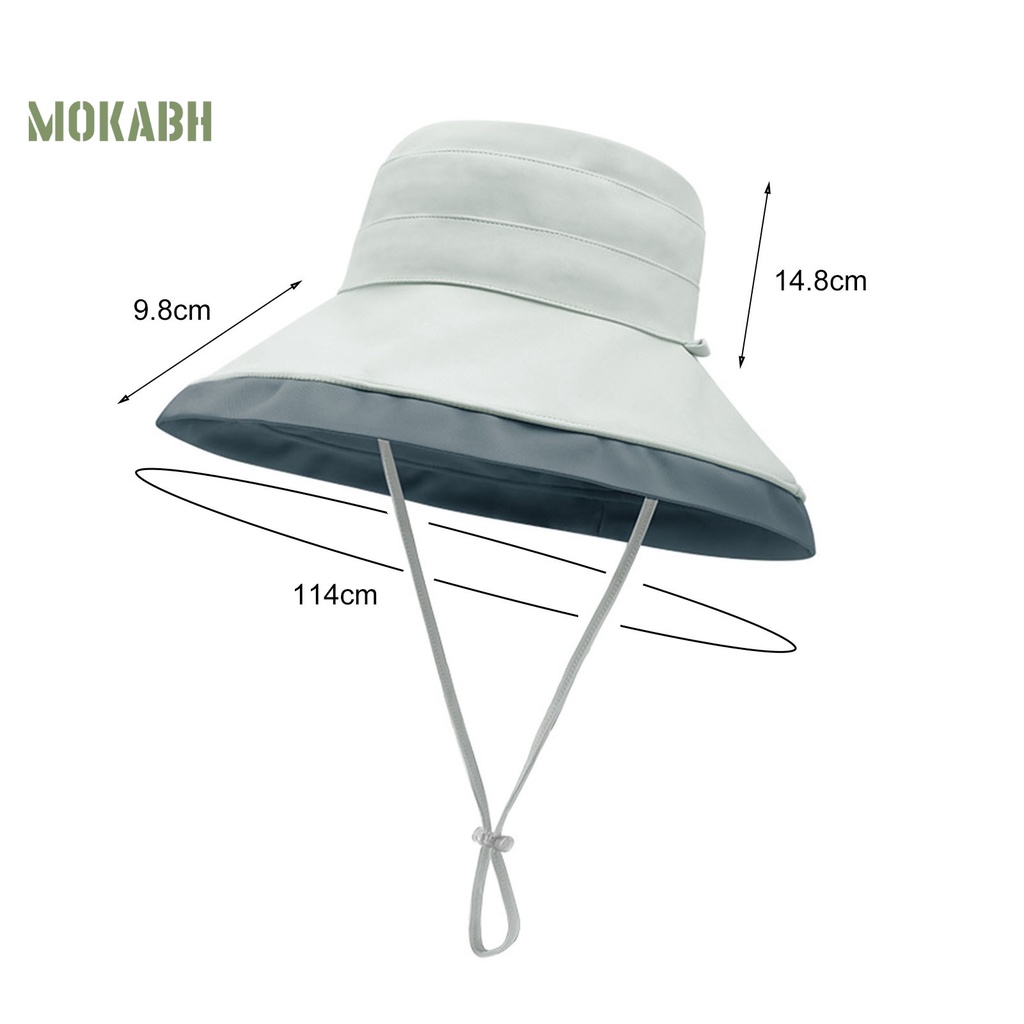 Nón Vành Tròn Màu Sắc Tương Phản Chống Tia UV Cho Nữ