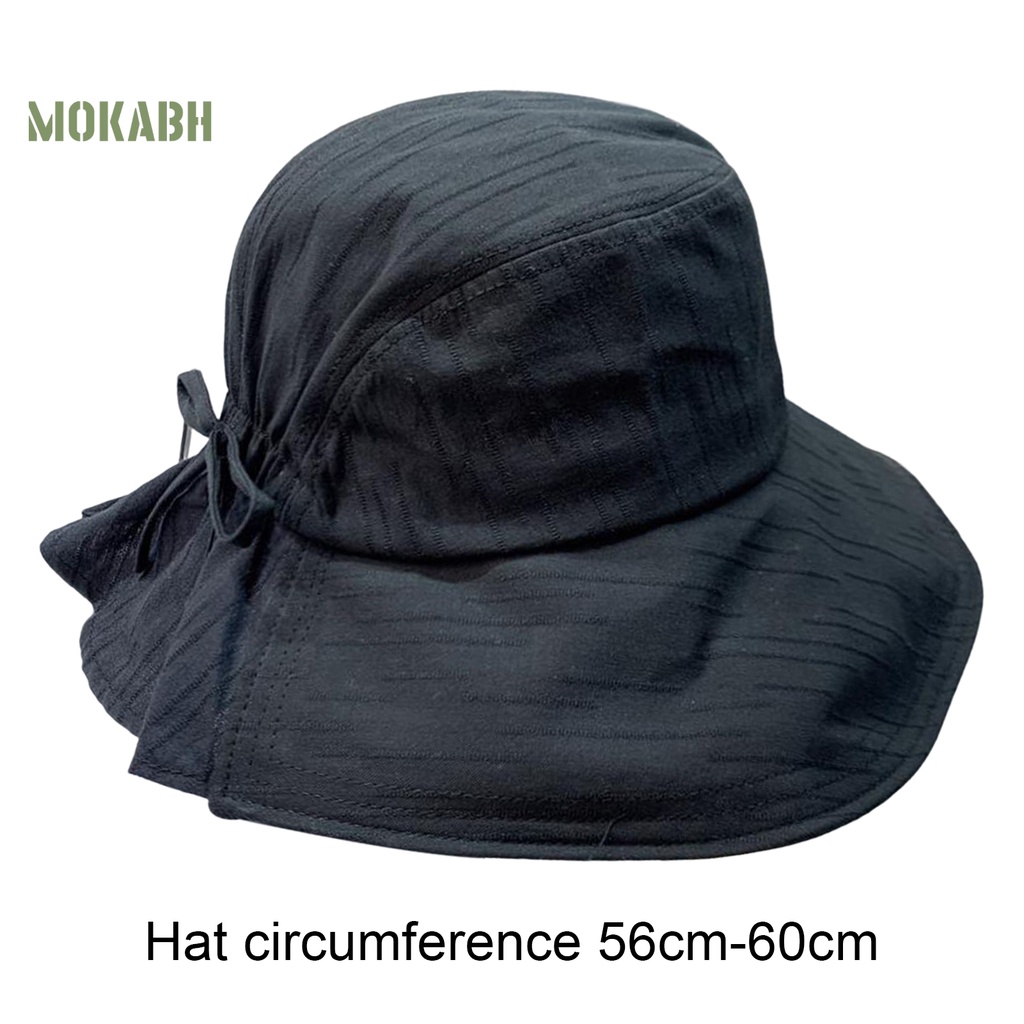 Nón Tai Bèo Chống Tia UV Có Dây Rút Tùy Chỉnh Phong Cách Nhật Bản Cho Nữ