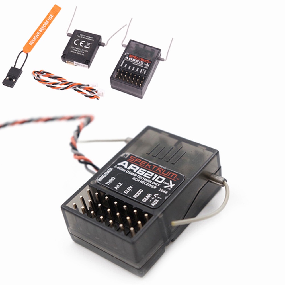AR6210 DSMX Bộ thu 6 kênh RX Hỗ trợ DSM2 cho Bộ phát Spektrum TX RC