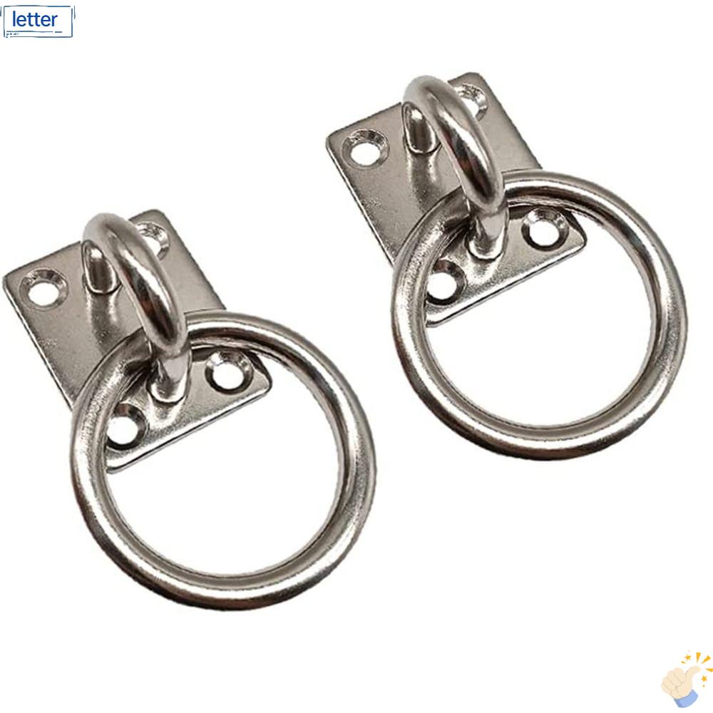 Bộ 2 Móc Treo Tấm Che Nắng Chịu Lực Tốt Kèm Ốc Vít Gắn Trần Nhà Tiện Dụng