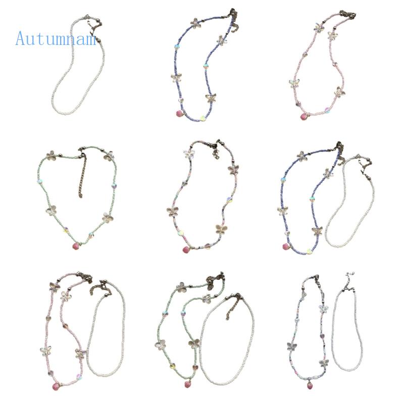 Vòng cổ Mặt Hình Bướm Thời Trang Cho Nữ AUTU Y2K