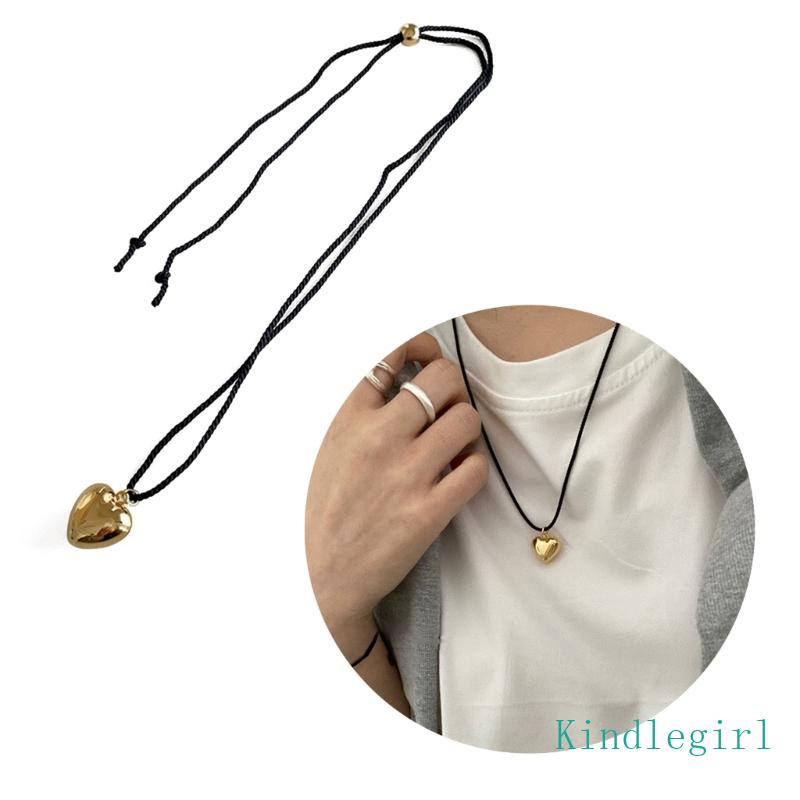 Vòng cổ Mạ Vàng Mặt Hình Trái Tim Đơn Giản Thời Trang Cho Nữ