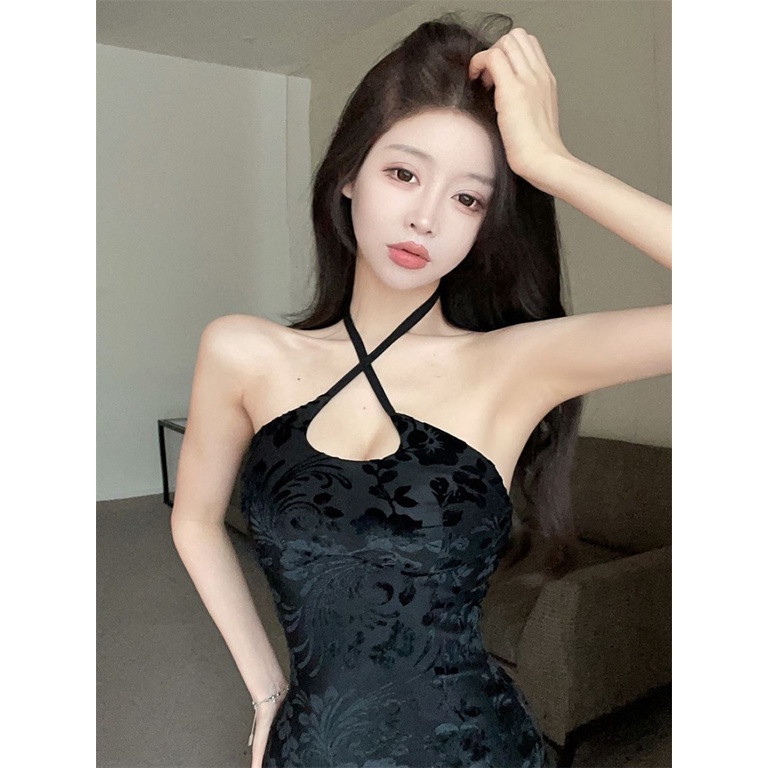 Đầm Dài Sát Nách Ôm Dáng Thời Trang Quyến Rũ Cho Nữ