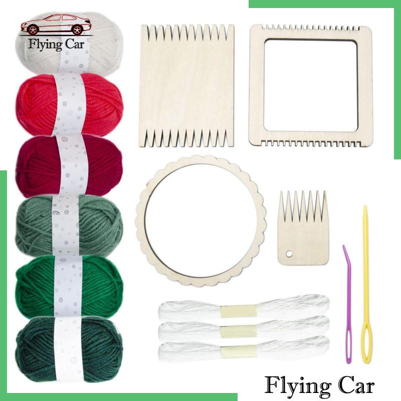 [Lzdjfmy2] Đế Lót Đan Len Bằng Gỗ Mini Cho Người Mới Bắt Đầu