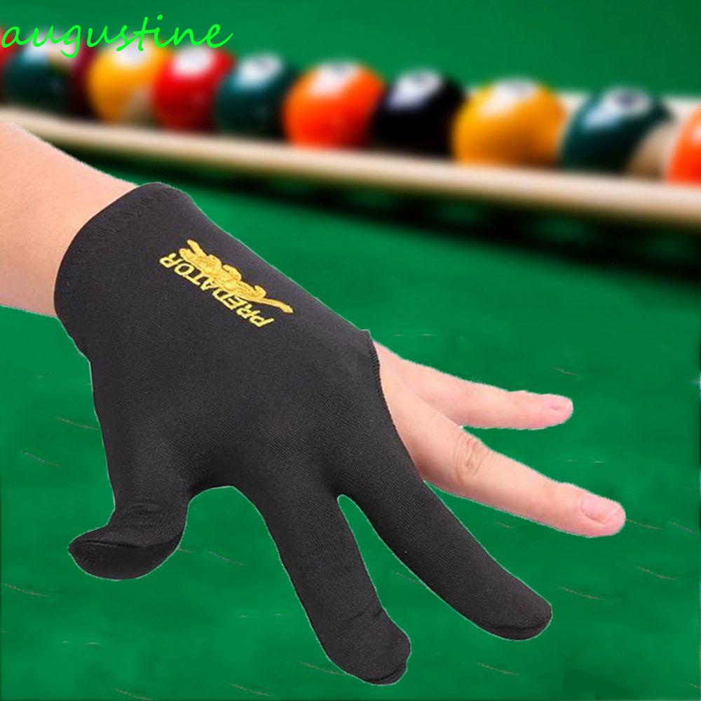 Găng Tay Đen Biliardo Snooker Lycra Ba Ngón