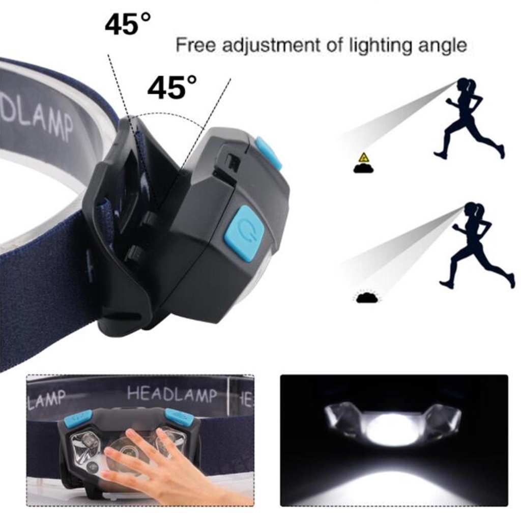 Đèn Pin Đội Đầu 5000LM COB LED Có Thể Sạc Lại