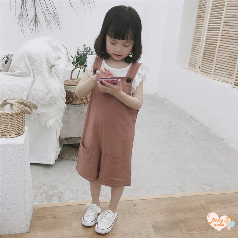 Quần Dài Chất Liệu Cotton Màu Trơn Thời Trang Xuân Hè Cho Bé Gái