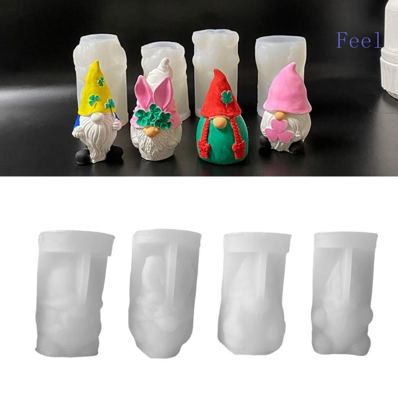 Khuôn Silicone Làm Nến Thủ Công Hình Khuôn Mặt Ông Già Vô Diện 3D Trang Trí Nhà Cửa