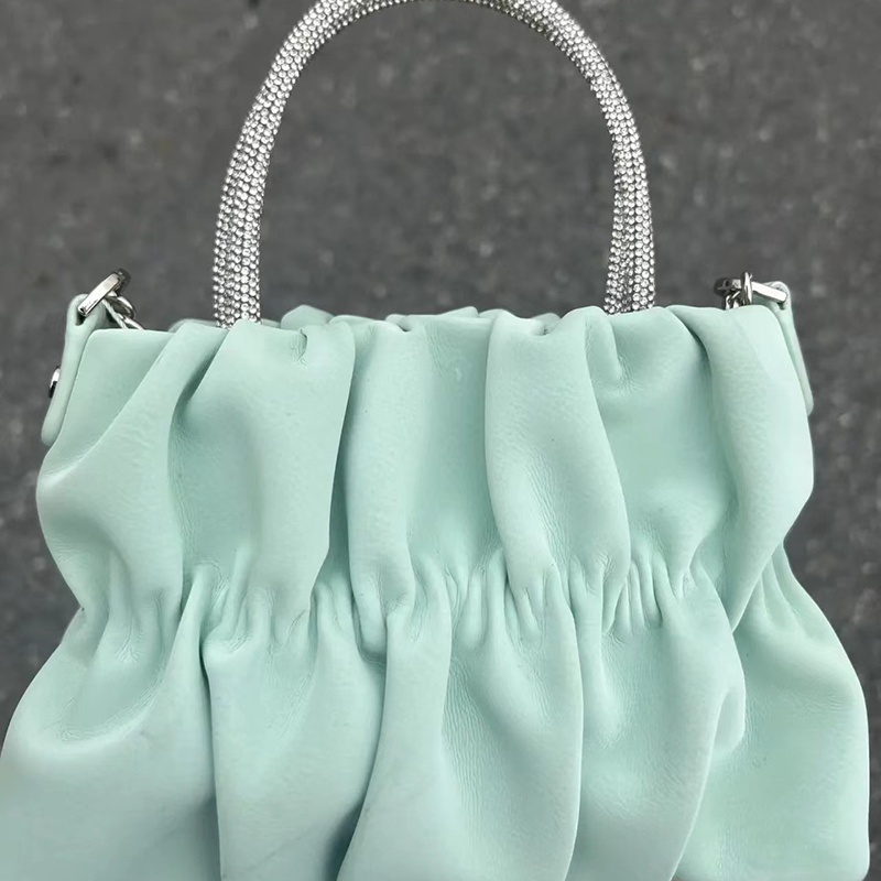 Ielgy Túi Xách Đeo Vai Hình Bánh macaron Nhỏ Nhắn Nhăn Đa Năng Cho Nữ