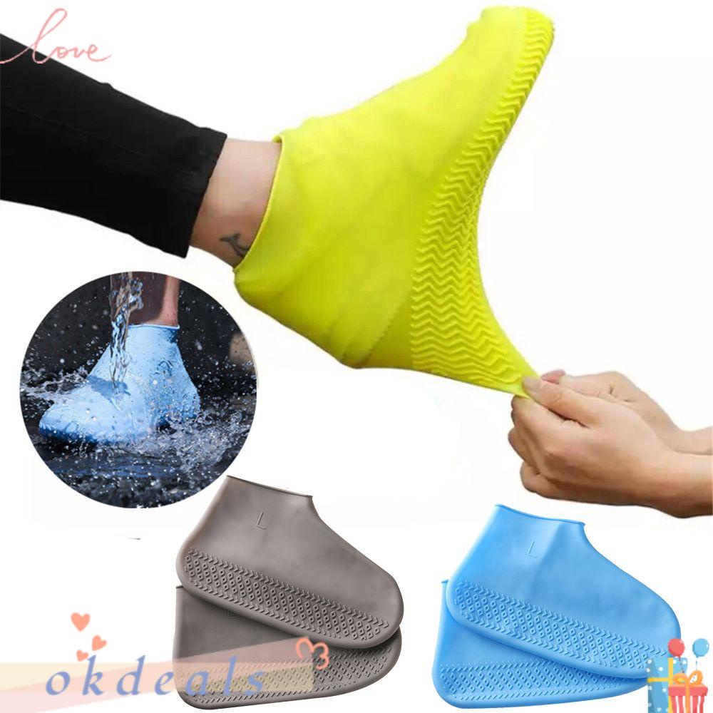 Vỏ Bọc Giày Đi Mưa Co Giãn Mềm Mại Chống Trượt Chống Mài Mòn