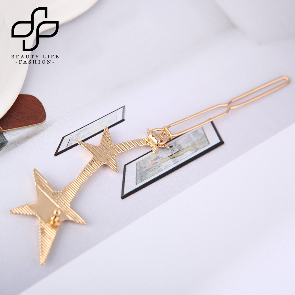 Bộ 2 Kẹp Tóc Hình Ngôi Sao Năm Cánh Thời Trang Cho Nữ