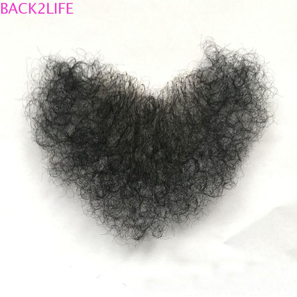 BACK2LIFE Miếng Dán Tóc Giả Màu Đen Mềm Mại Chống Nhiệt Dành Cho Nữ