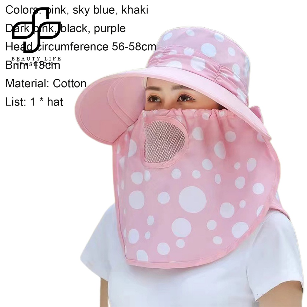 Nón Rộng Vành Chất Liệu Cotton Có Thể Gấp Gọn Thời Trang Đi Biển Cho Nữ