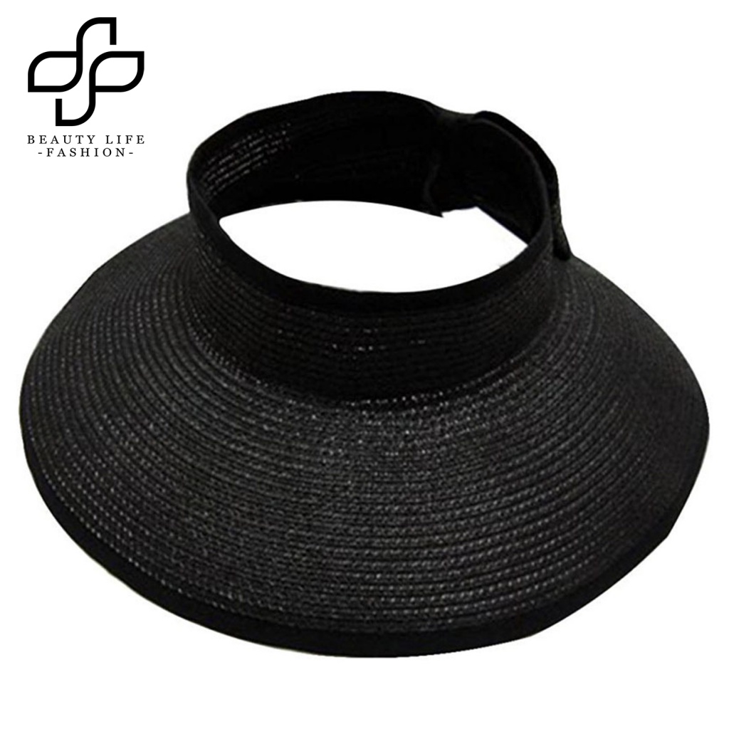 Nón Cối Phối Nơ Màu Sắc Tinh Khiết Thời Trang Mùa Hè Cho Nữ